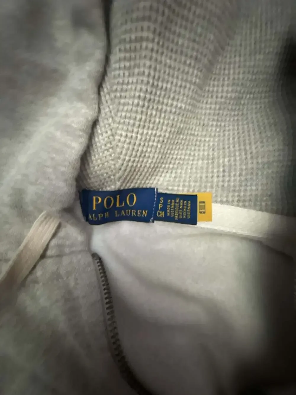 Polo Ralph Lauren Light Gray Full-Zip Fleece Hoodie